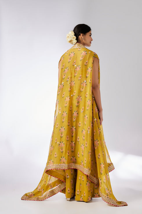 Jisha Pant Set - Mustard